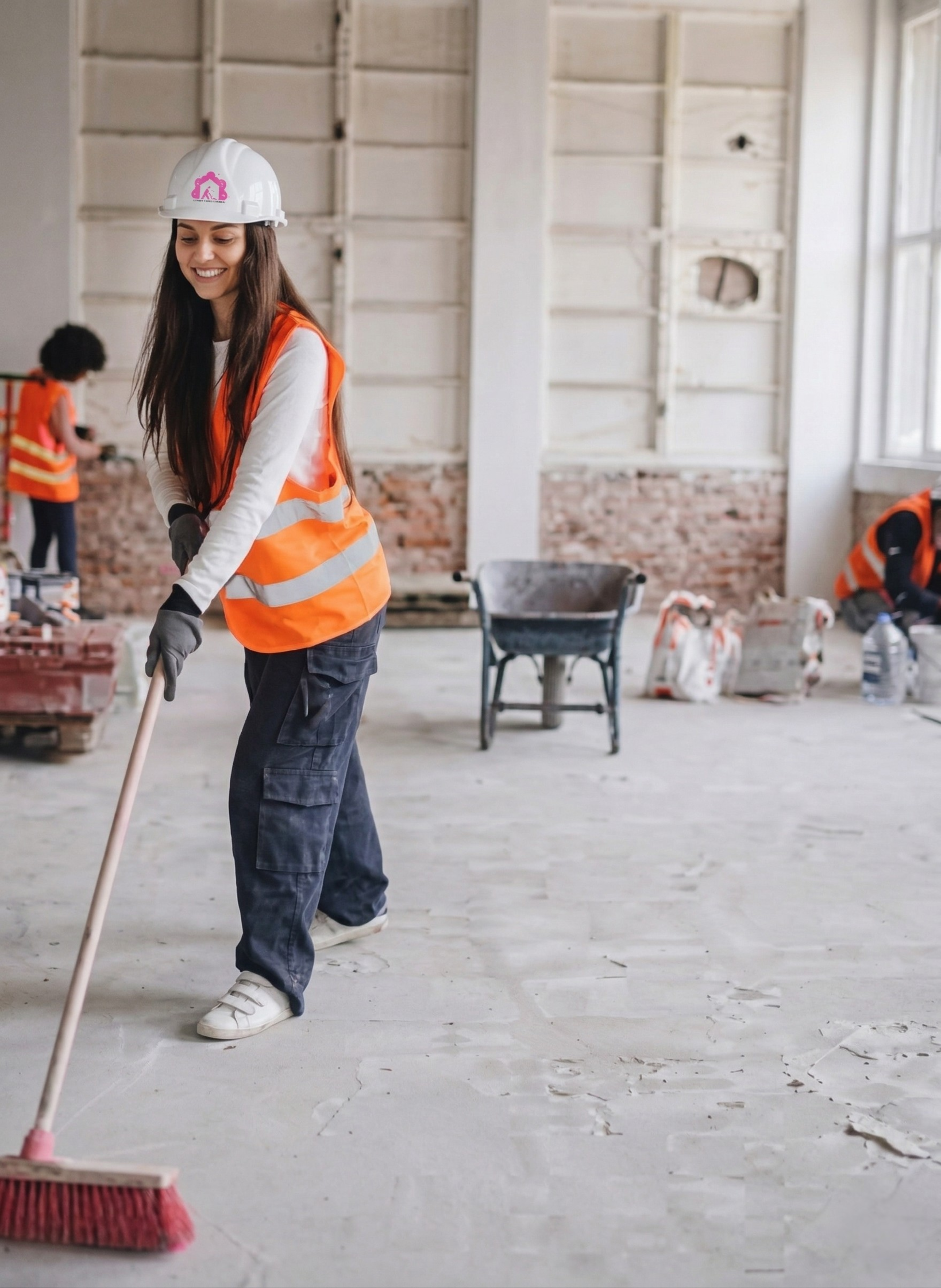 Safety-compliant construction site sweep